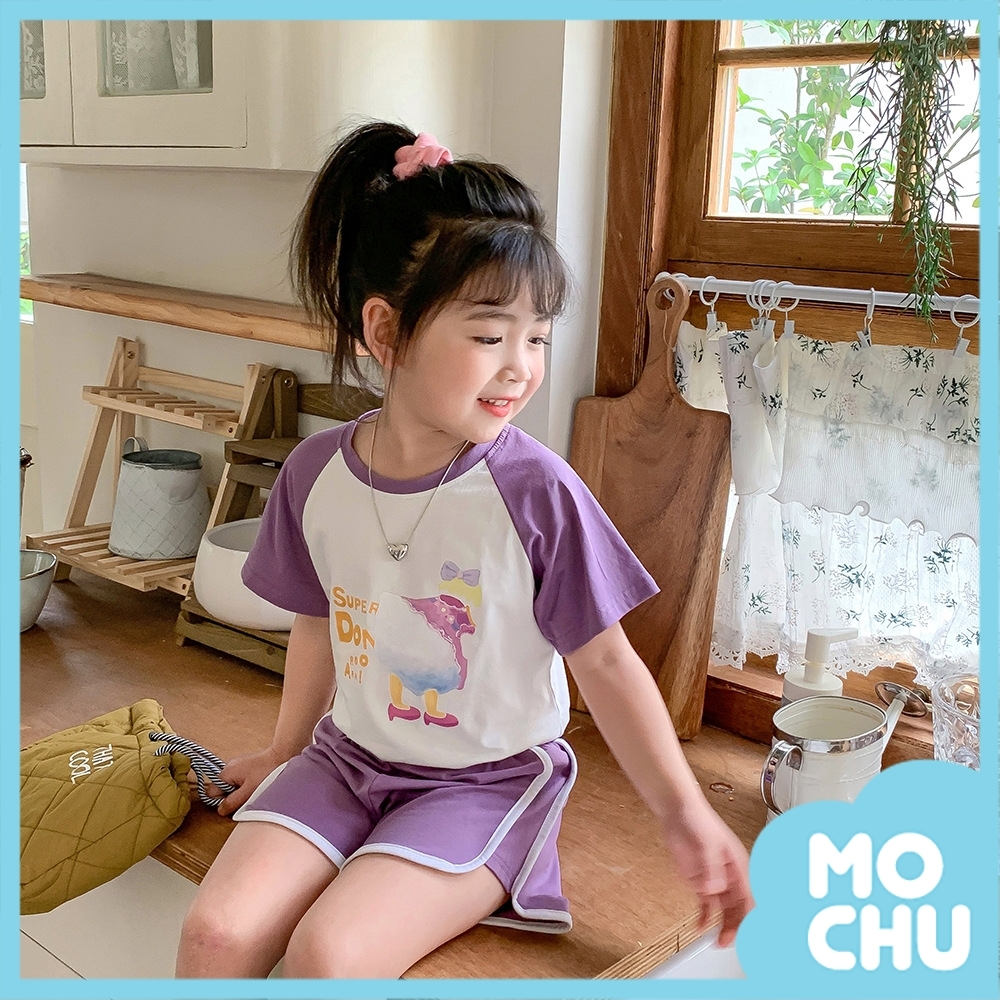 高貴小粉鴨短袖套裝