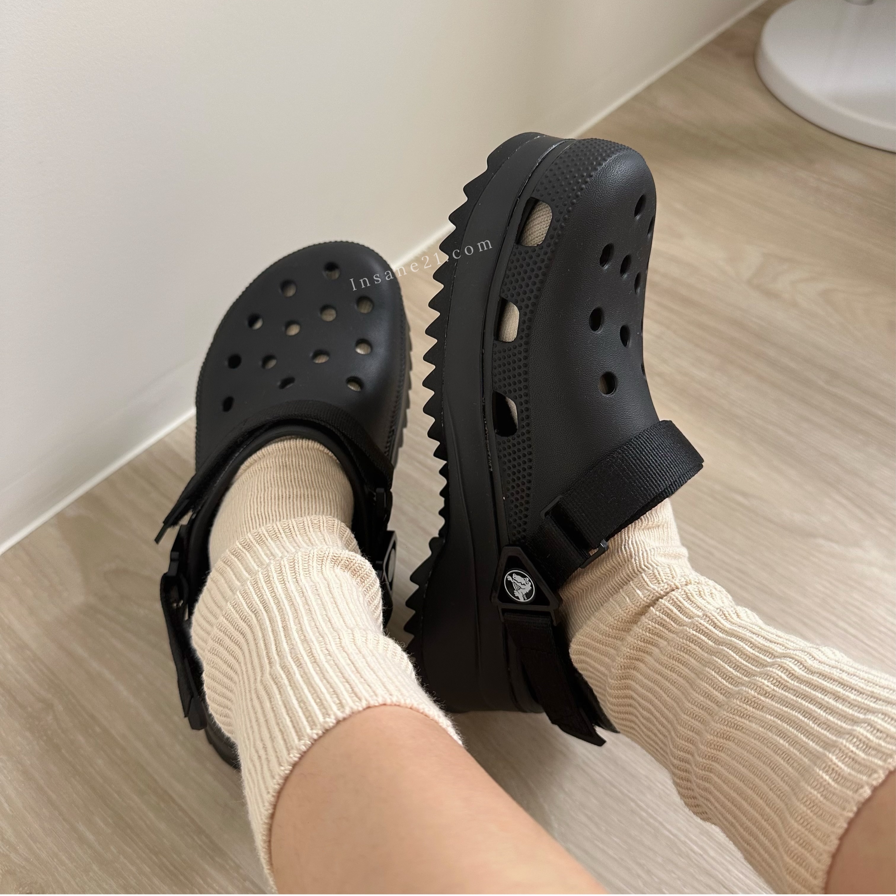 CROCS CLASSIC HIKER CLOG 酷走鋸齒厚底洞洞鞋
