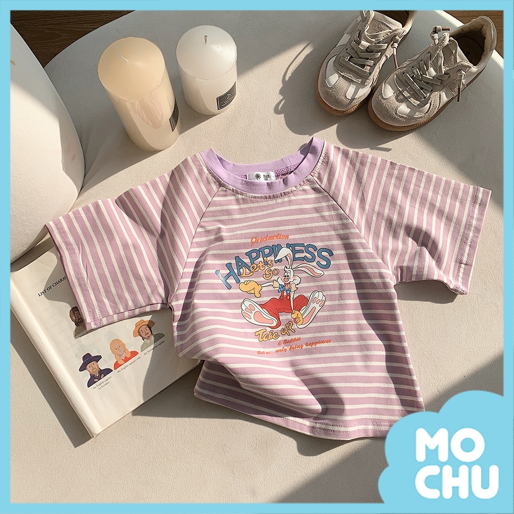 快樂長耳兔兔短袖上衣