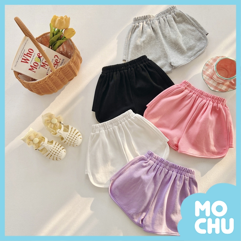 純色休閒口袋短褲短褲(六色)