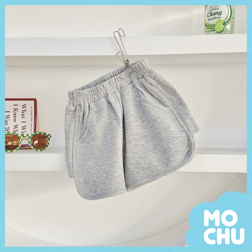 純色休閒口袋短褲短褲(六色)