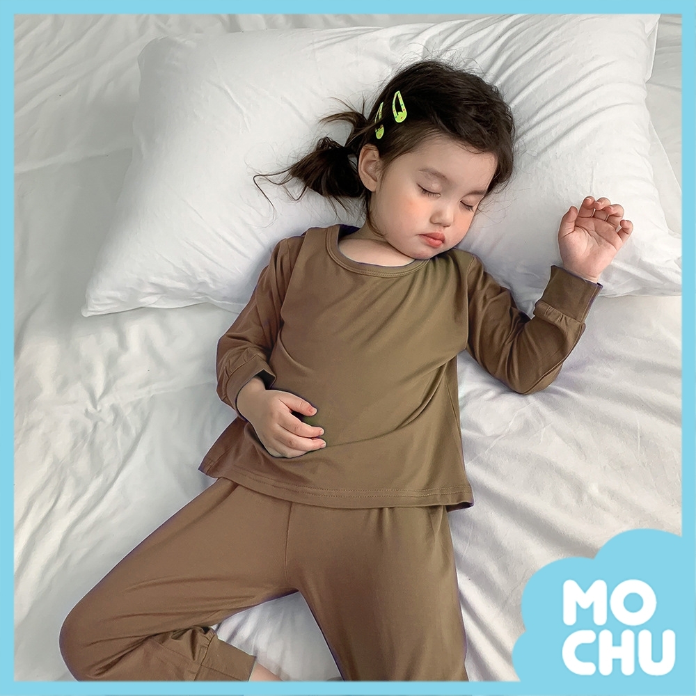 薄款護肚長袖長褲套裝(八色)