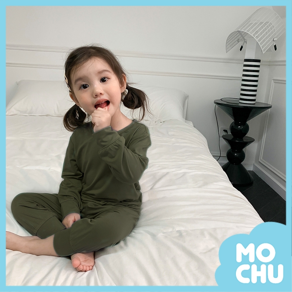 薄款護肚長袖長褲套裝(八色)