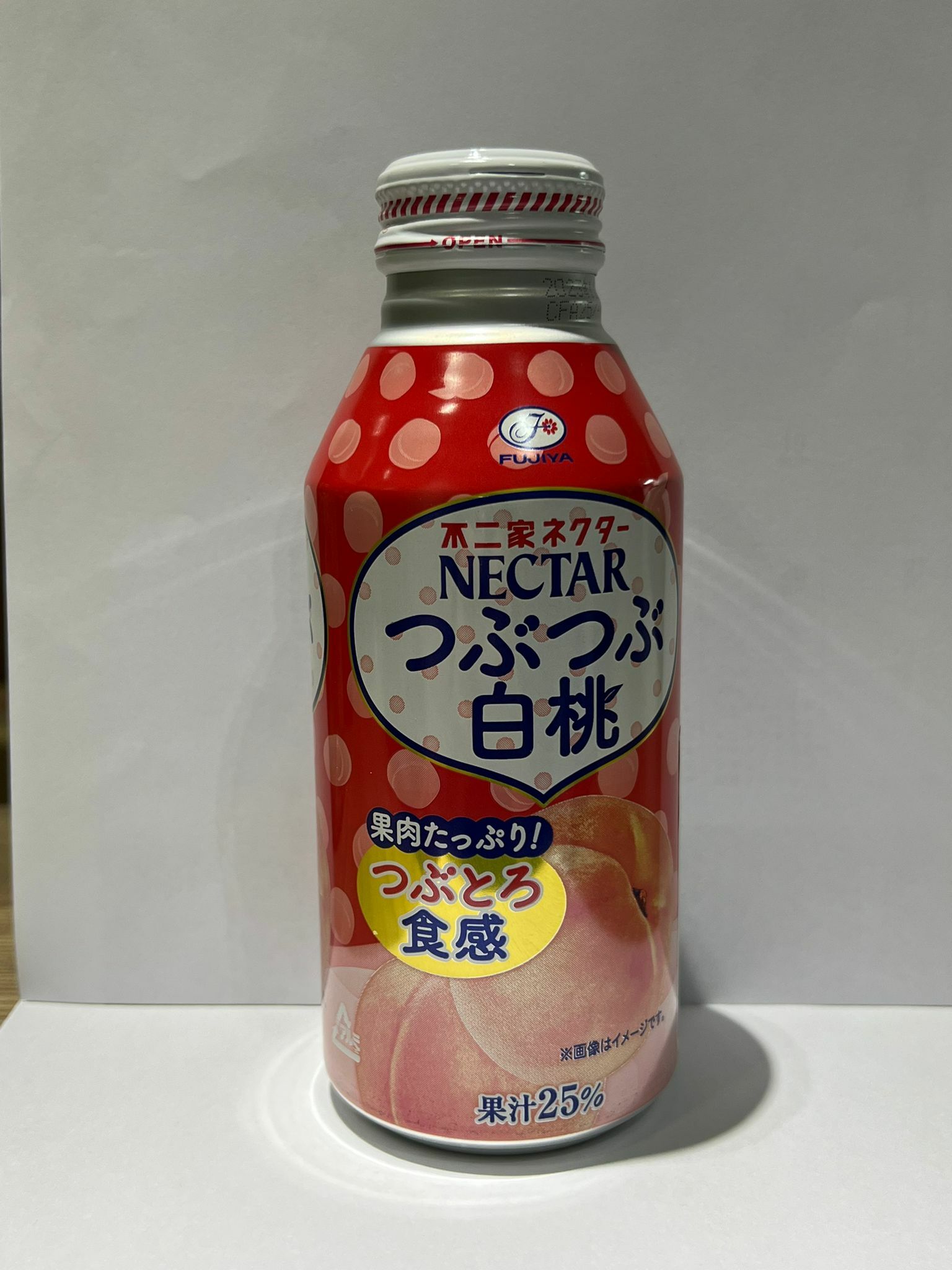 不二家 - 白桃果肉果汁380g