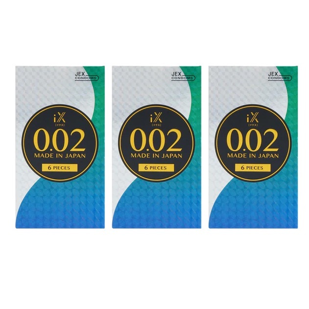 日本JEX iX 0.02 PU安全套（6片裝）三盒裝