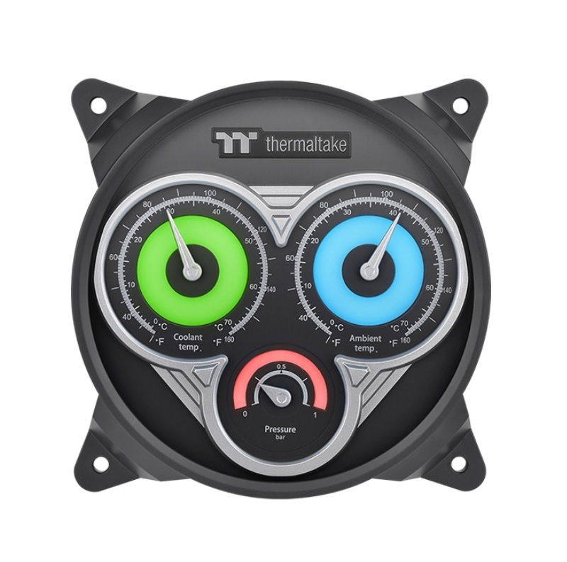 米特3C數位–曜越 Pacific TF3 水溫、水壓、環境溫度 三合一監測顯示器/CL-W334-PL00BL-A