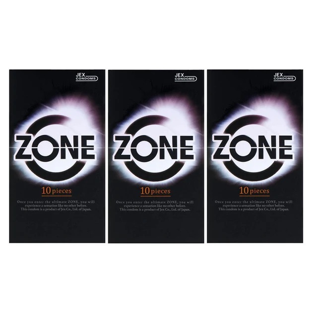 日本JEX ZONE 地帶乳膠安全套（10片裝）三盒裝