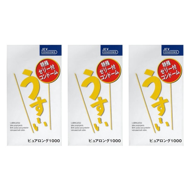 日本JEX 特殊持久新薄荷塗層乳膠安全套（12片裝）三盒裝
