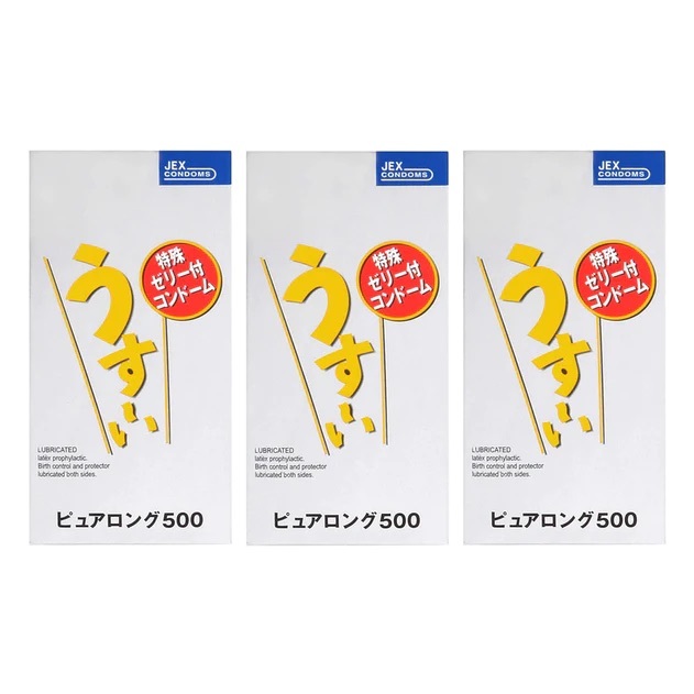 日本JEX 特殊持久新薄荷塗層乳膠安全套（6片裝）三盒裝