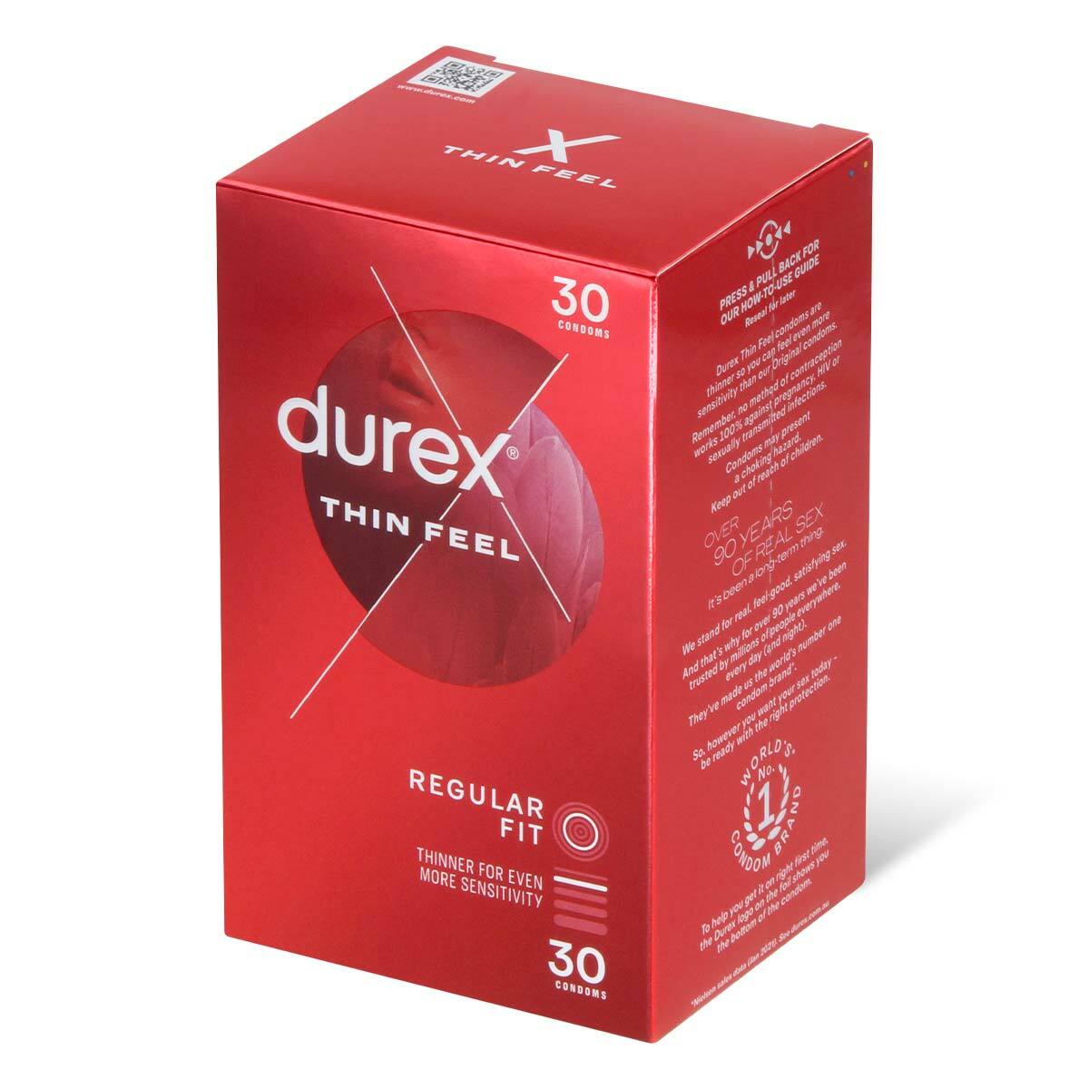 Durex Thin Feel 30's Pack Latex Condom