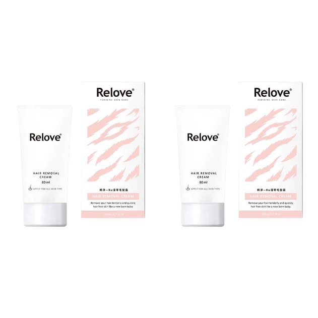 【兩支優惠】台灣Relove 免剃脫毛膏 80ml（可用於比堅尼位）