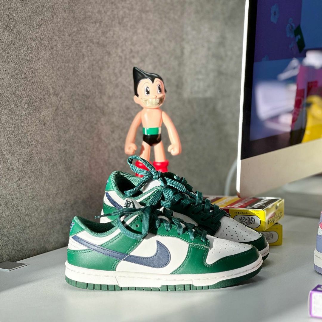 Nike Dunk Low 森林綠 深藍勾 日本限定 休閒鞋 DD1503-300