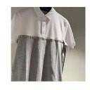 [S] DKNY LOGO TAPE DETAIL POLO,WHITE, M1361009-WHT (SD456)