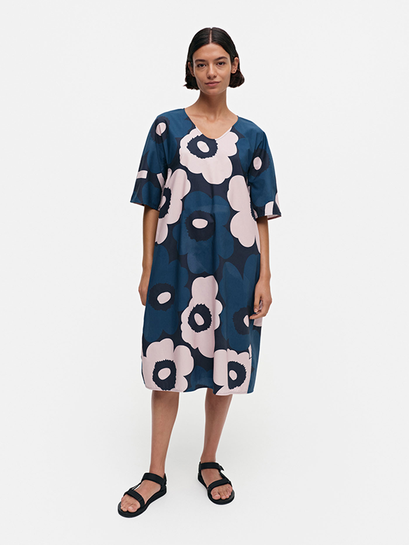 Agnete Unikko Cotton Poplin Dress 107cm | MARIMEKKO