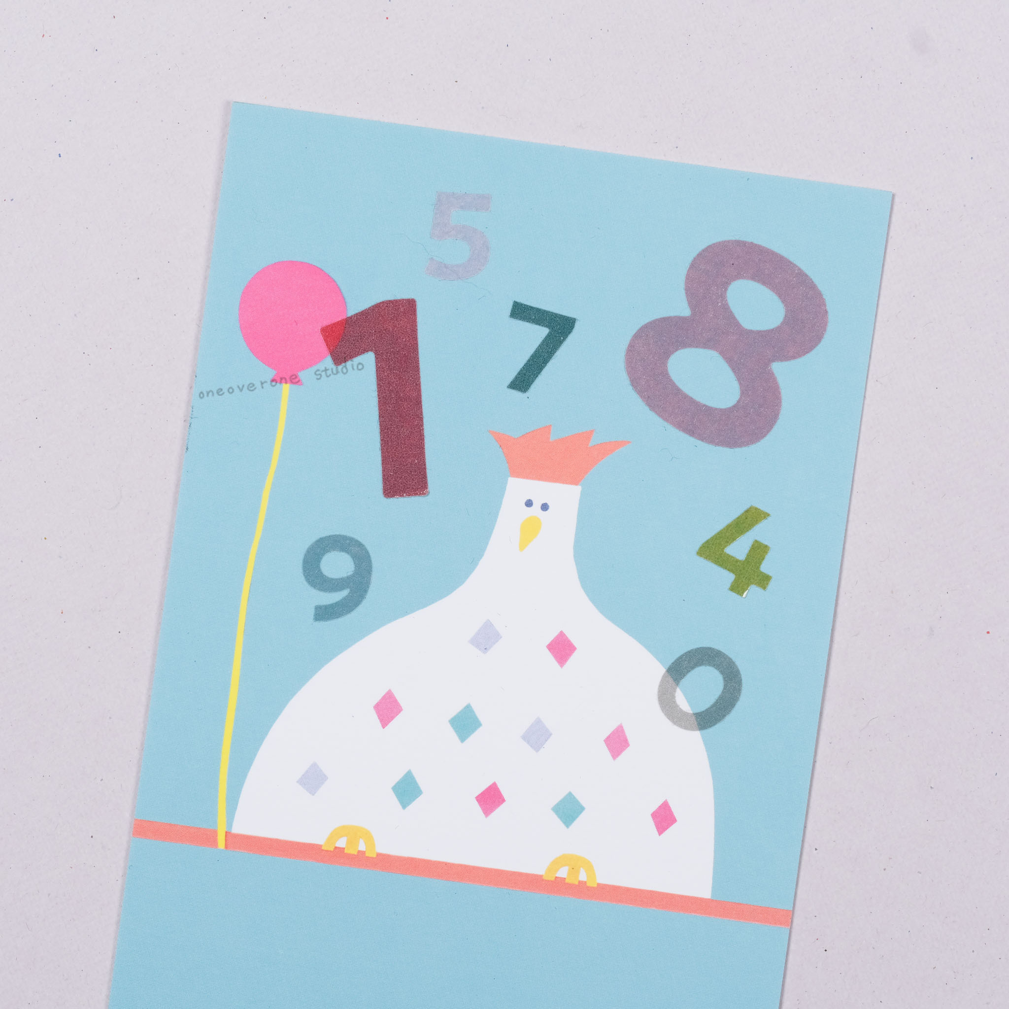 全割型黑體數字 和紙貼紙 /一分之一工作室/TAIWAN