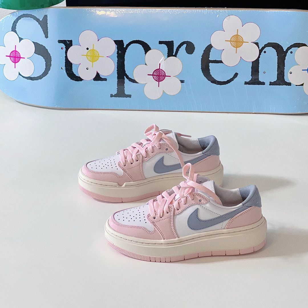 Nike Air Jordan 1 Elevate 繽紛馬卡龍 粉色 白灰 白色 增高 厚底 DH7004-600