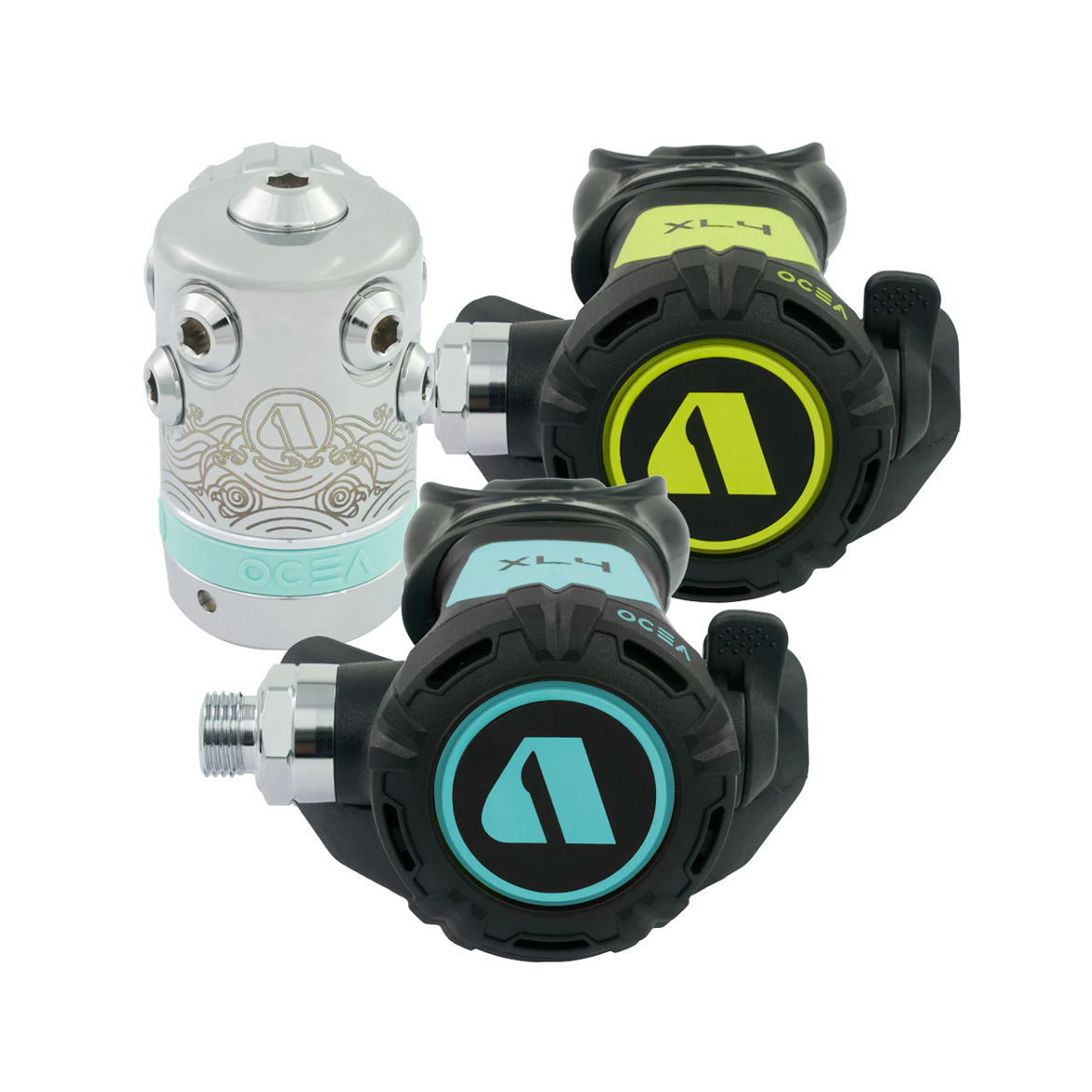 Apeks XL4 OCEA Mint Regulator Set⎪調節器組含一二級頭加殘壓