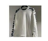 [S] DKNY OVERSIZED LOGO LONG SLEEVE CREWNECK,WHITE, M1370130-WHT (SD470)