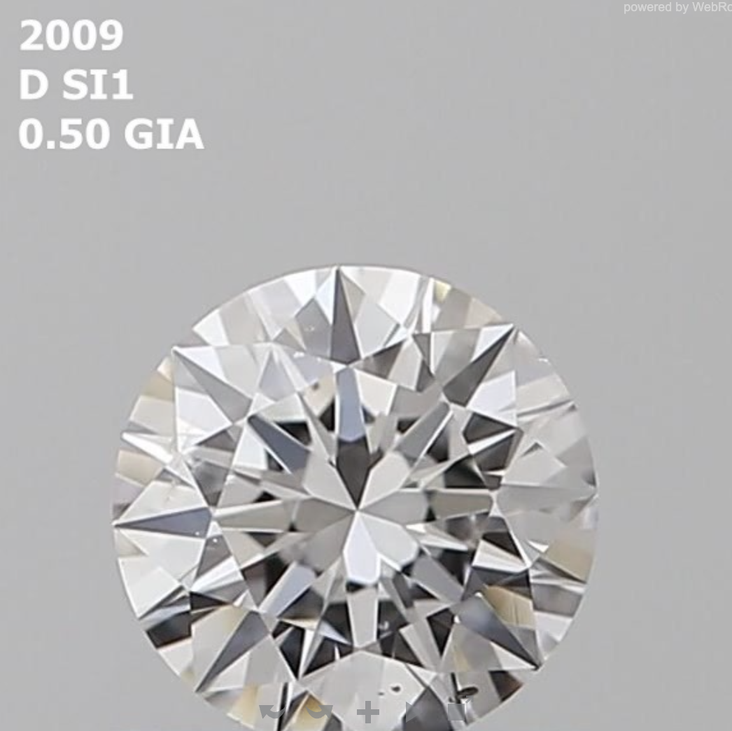 Round 0.50ct D SI1 EX EX EX N