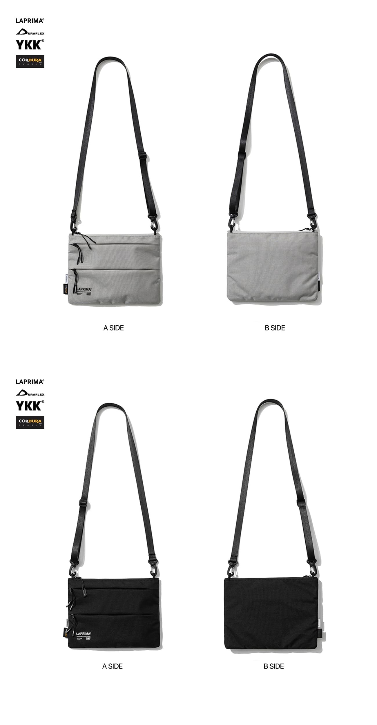 LAPRIMA Waterproof Fabric Messenger Bag 防水抗撕裂面料字母單肩包