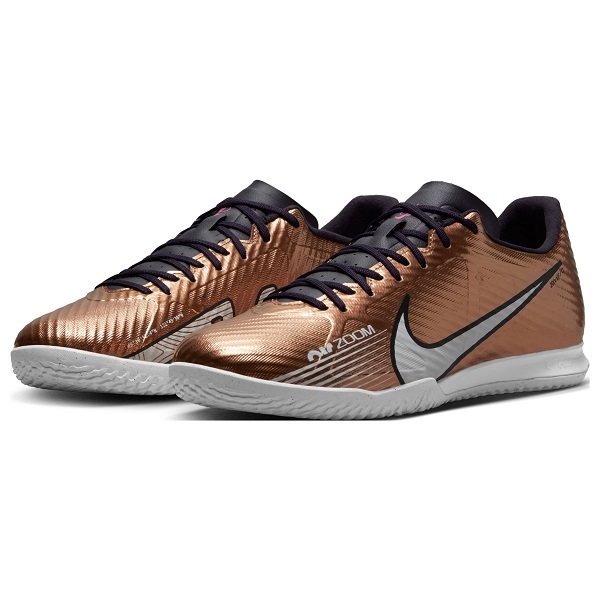 NIKE ZOOM MERCURIAL VAPOR 15 ACADEMY IC 金色 室內/街場足球鞋 (特價貨品，不設退換)