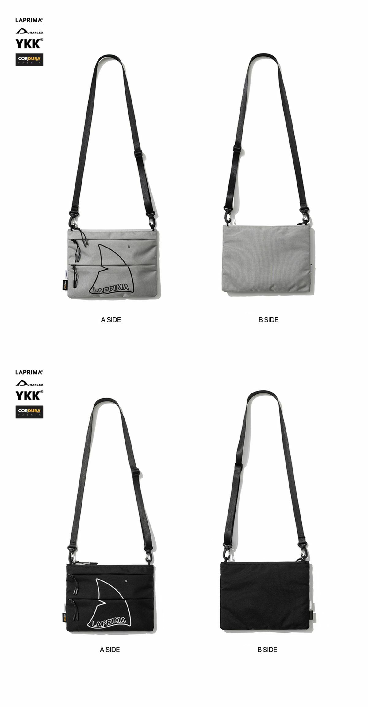 LAPRIMA Waterproof Fabric Messenger Bag 防水抗撕裂面料Logo單肩包