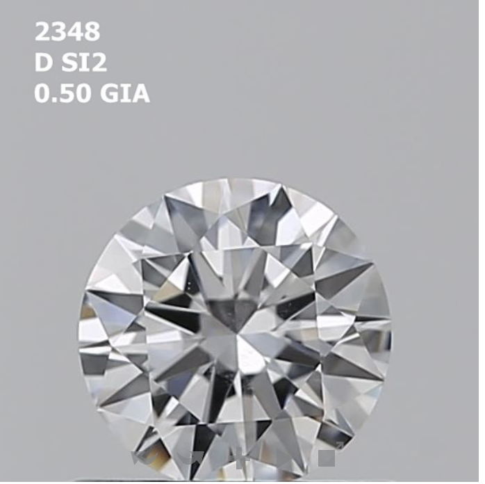 Round 0.50ct D SI2 EX EX EX N