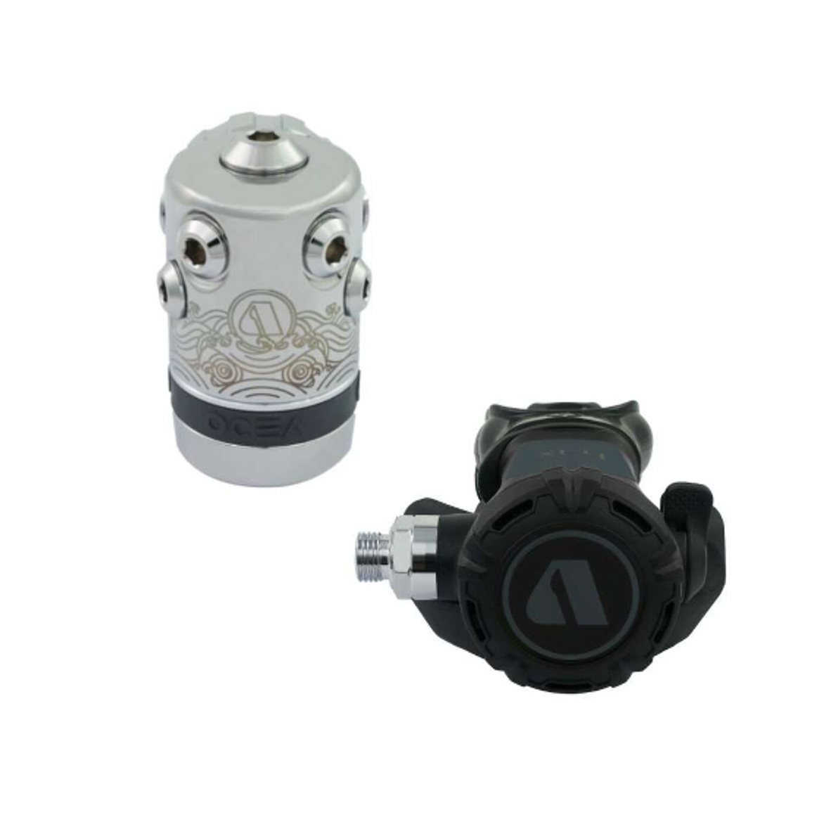 Apeks XL4 OCEA Grey Regulator Set⎪調節器組含一二級頭加殘壓 Apeks XL4 OCEA Grey Regulator Set⎪調節器組含一二級頭加殘壓