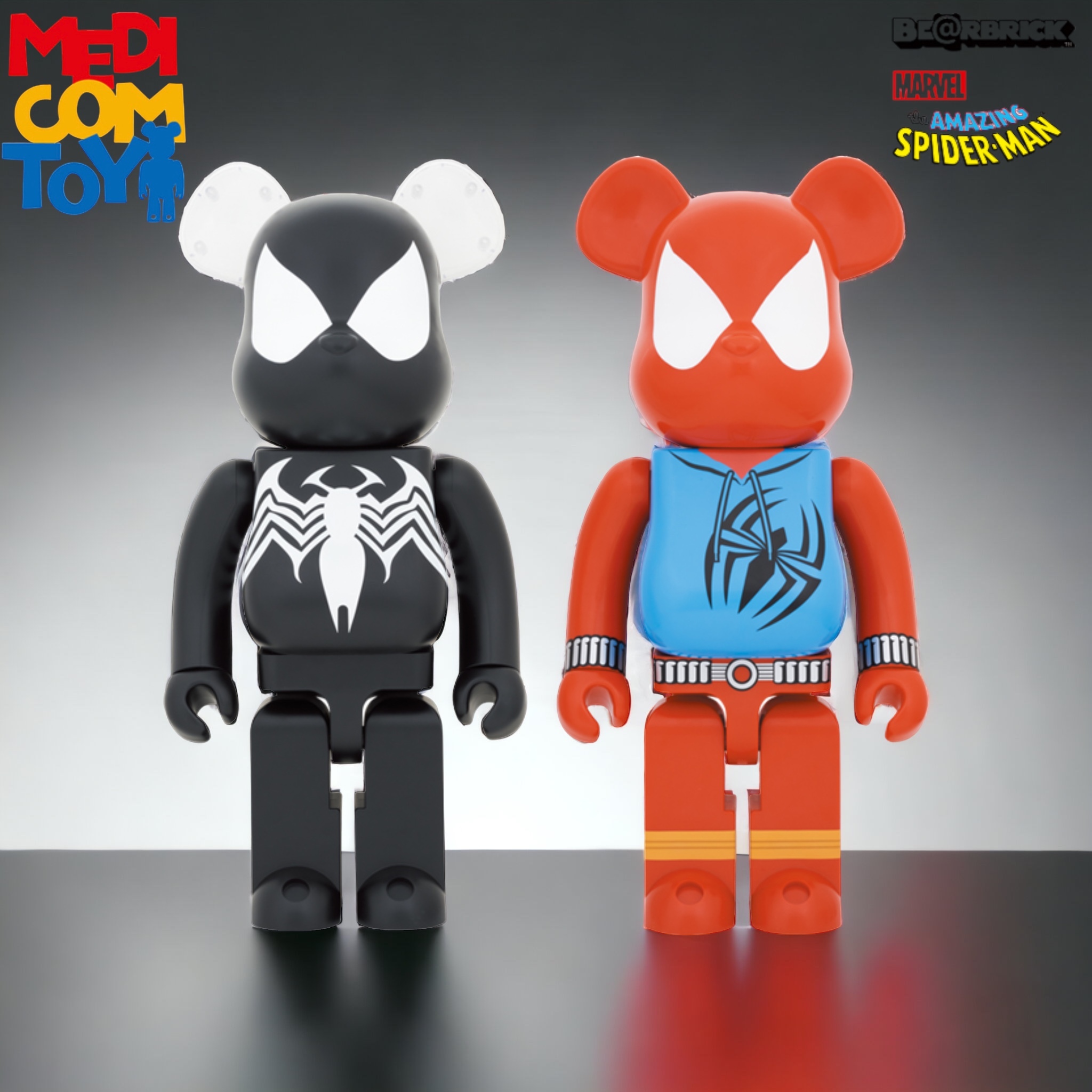 🥇現貨🥇Bearbrick 1000%  SCARLET SPIDER + BLACK COSTUME