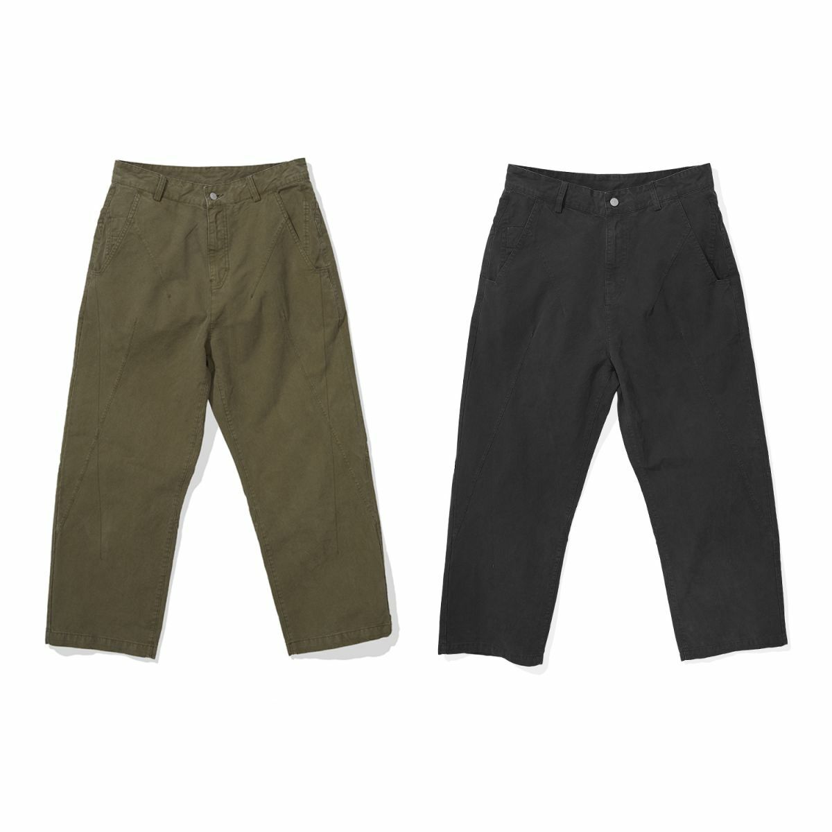 LAPRIMA Rament Dye Patchwork Pants 染色水洗拼接長褲