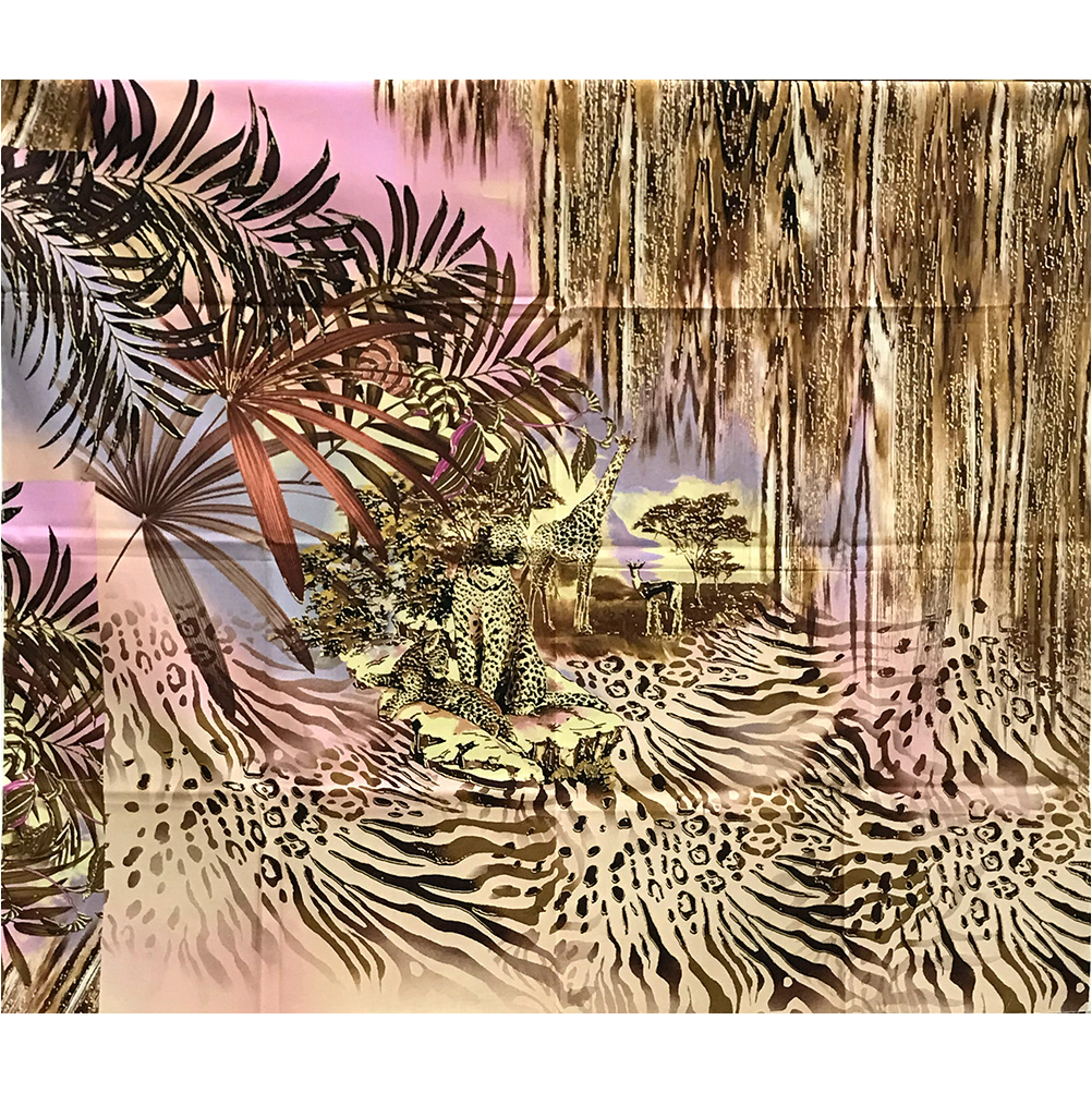 進口棉布00313【碼】叢林動物