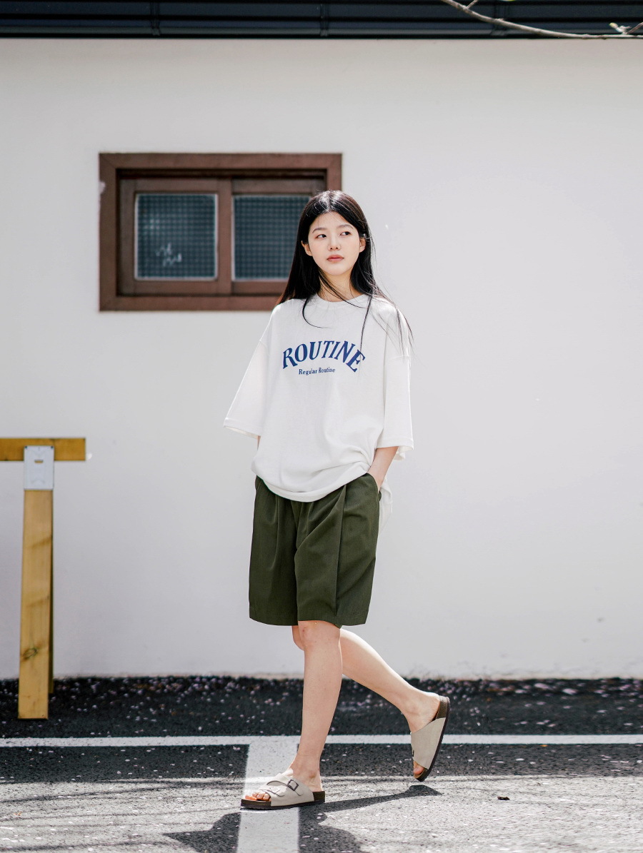 <預購> 韓國JEMUT NOZ抓皺休閒短褲