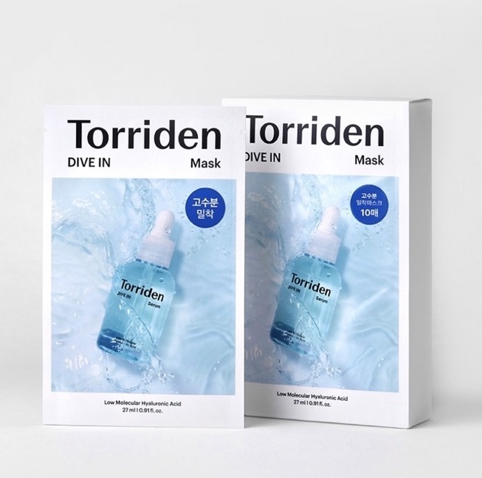 韓國Torriden 低分子透明質酸深層保濕面膜 (10片/盒) #DS1010