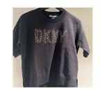 [S] DKNY ANIMAL GLITTER LOGO SWEATER,BLACK, E3ASAH61-BLK (SD496)