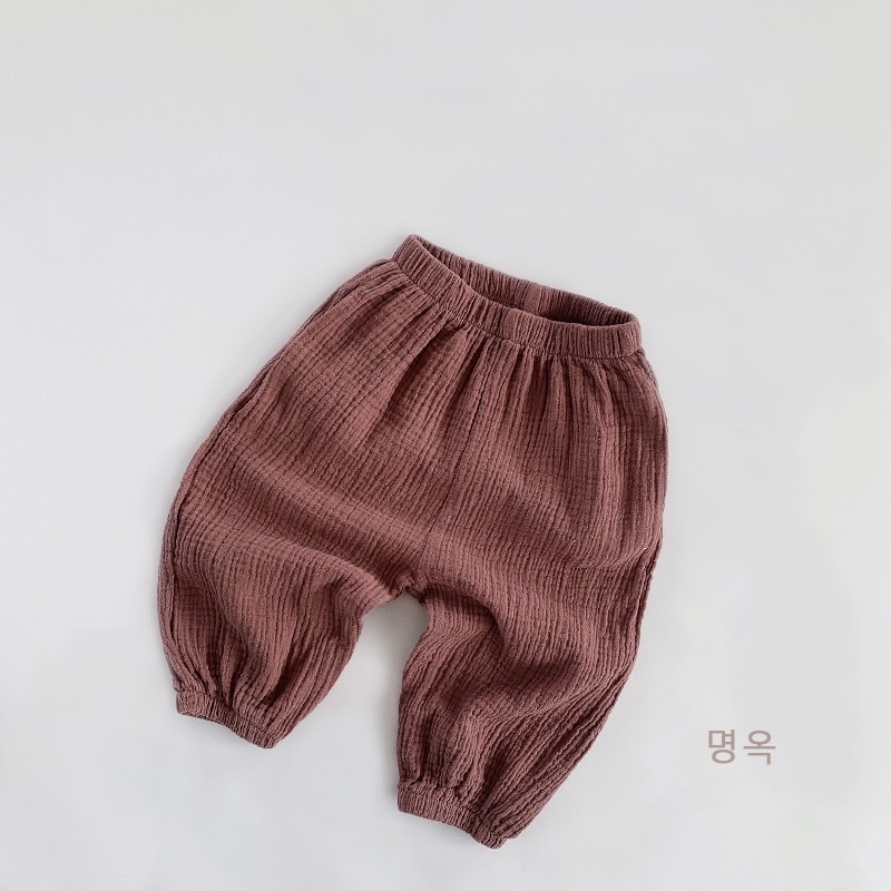 雙層棉紗防蚊褲