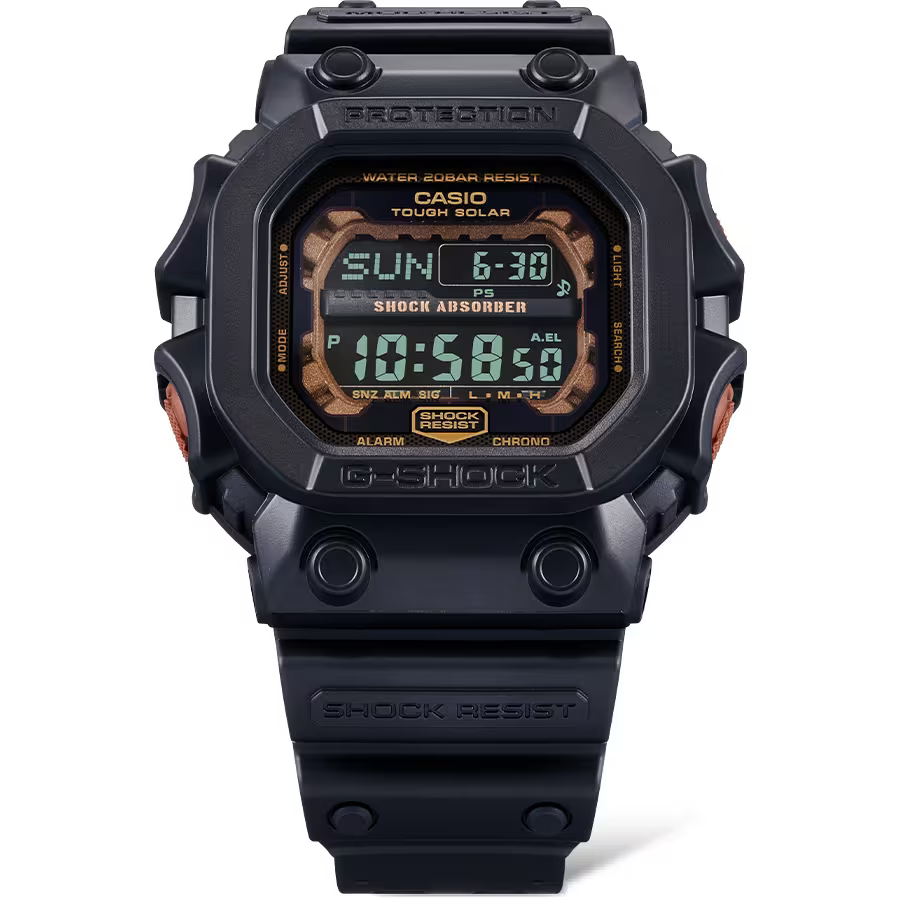 萬年鐘錶 - G-SHOCK  消光黑太陽能防震電子錶  GX-56RC-1  錶徑 : 53.6mm