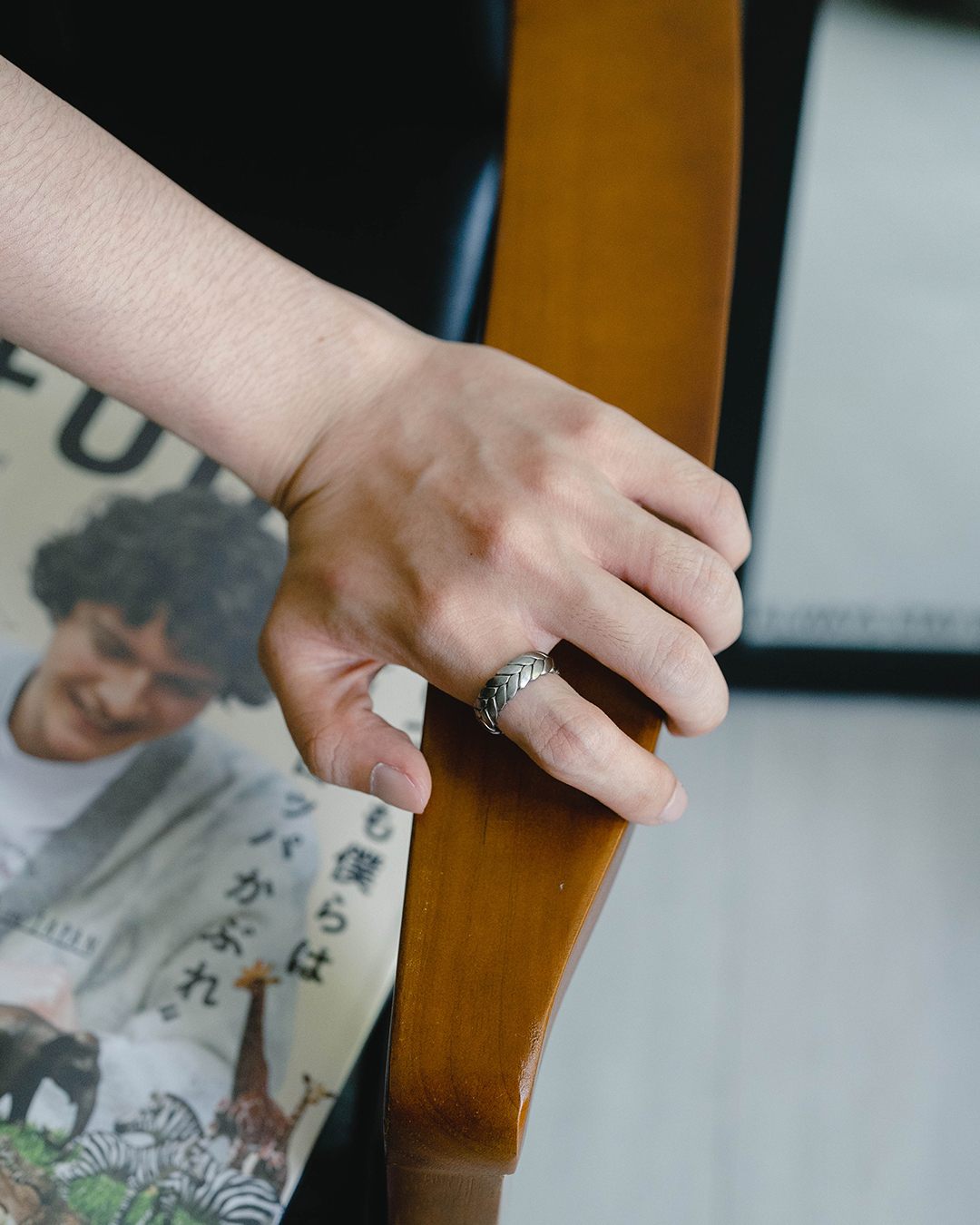 #現貨 (ACCR101) 正韓鋼戒 啞光桂冠葉戒