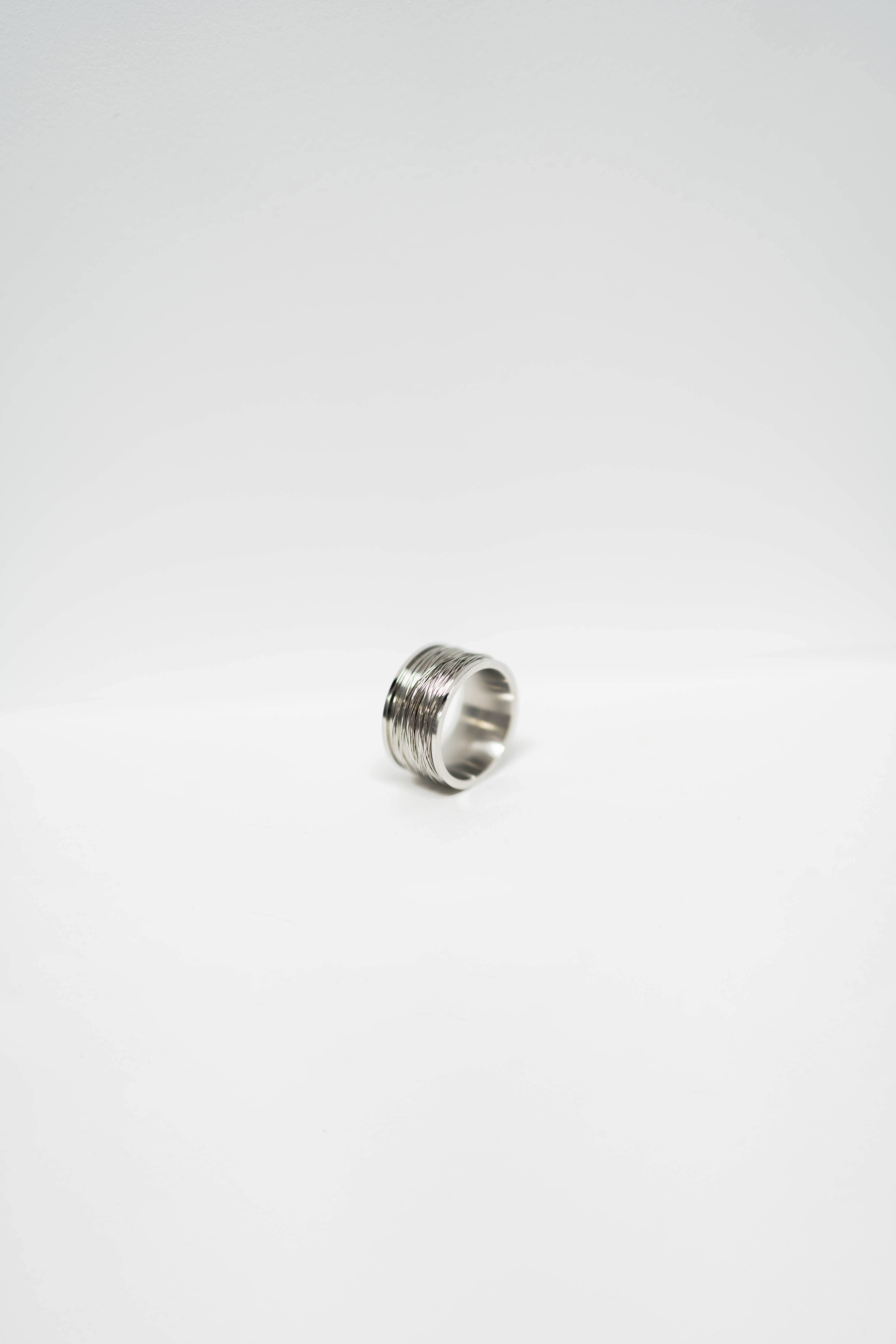 #現貨 (ACCR104) 正韓鋼戒 不規則絲紋戒