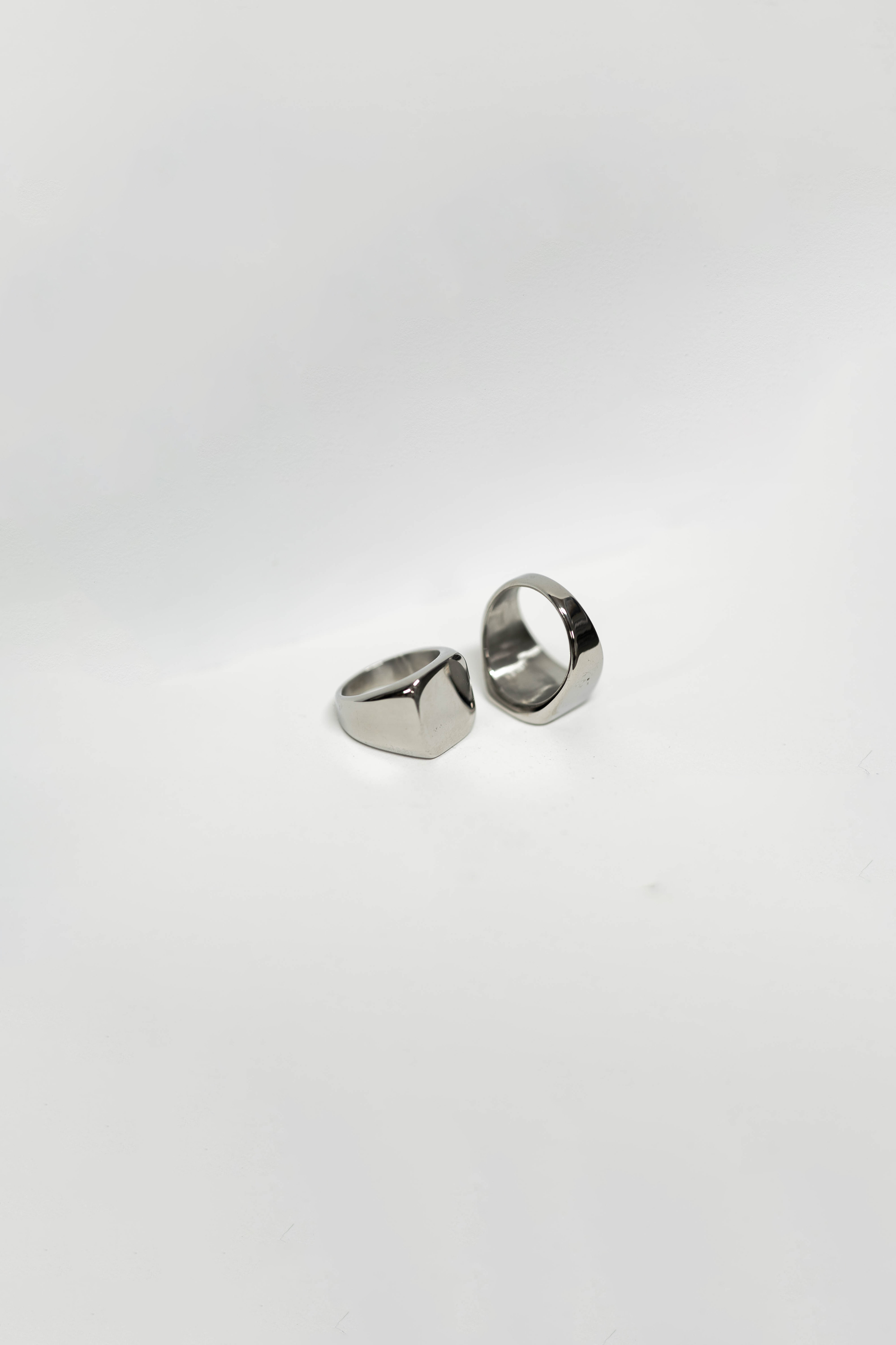 #現貨 (ACCR103) 正韓鋼戒 金屬亮面方戒