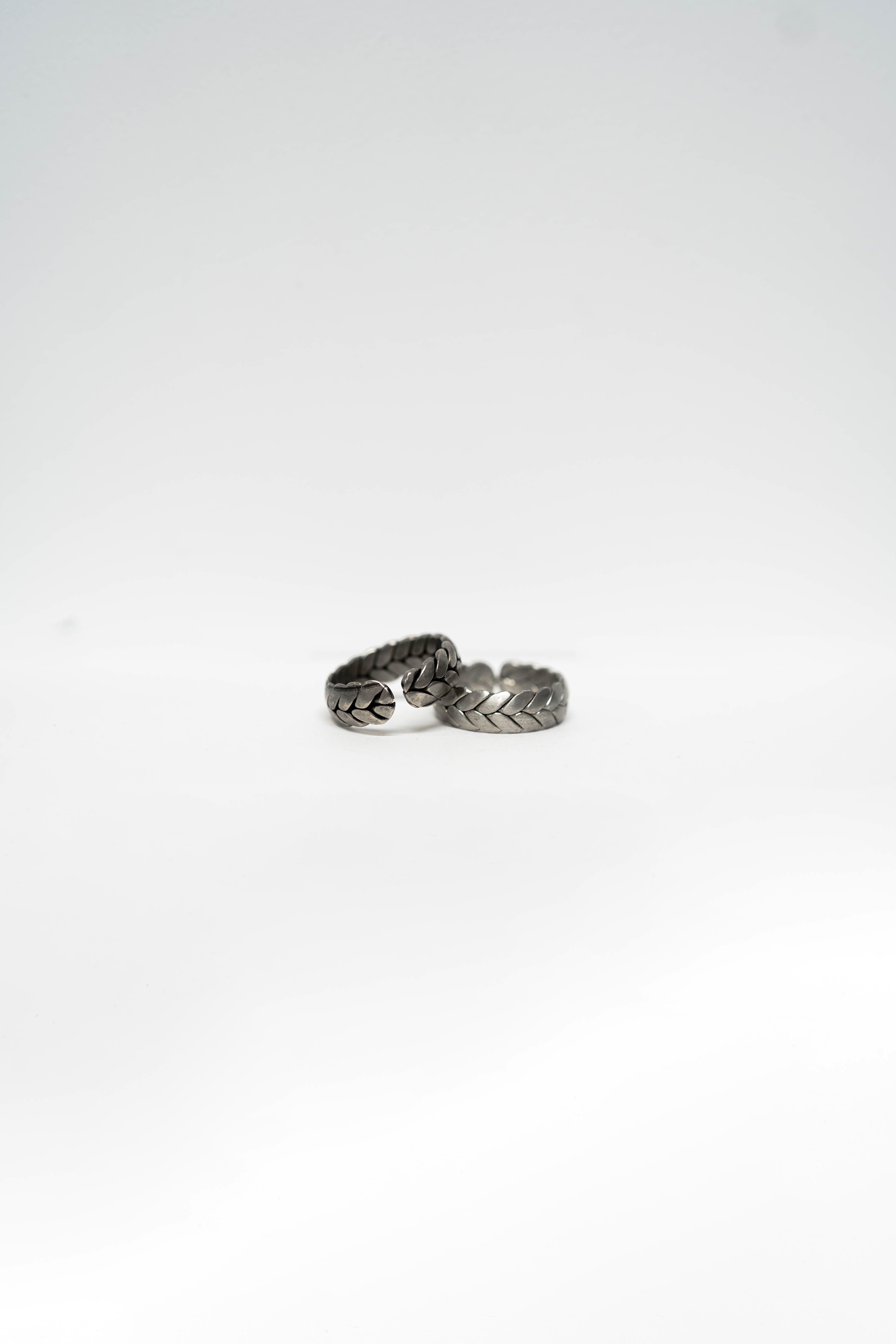 #現貨 (ACCR101) 正韓鋼戒 啞光桂冠葉戒