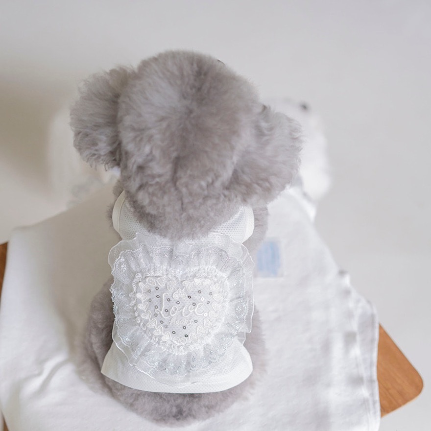 OPAAAP 涼感蕾絲愛心T-Shirt