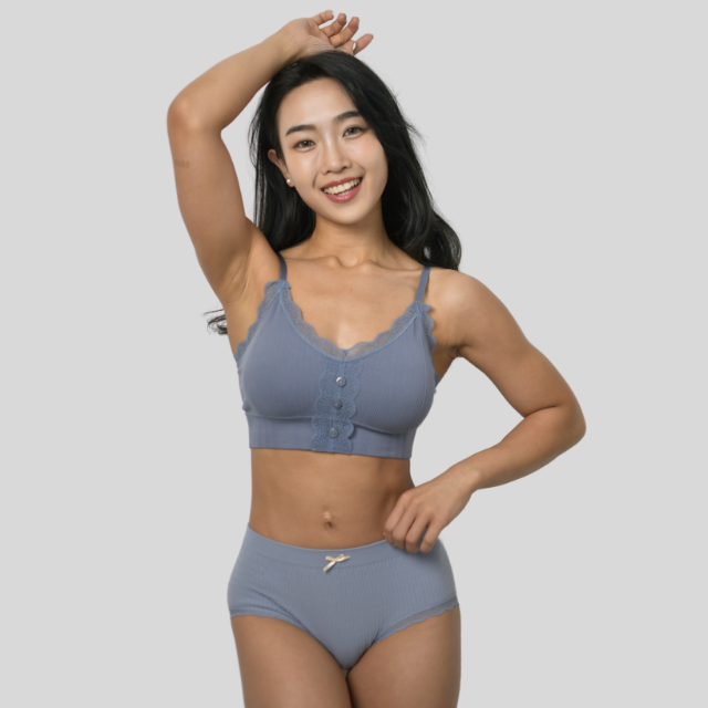 【HENIS】【成套】法式浪漫蕾絲內衣褲