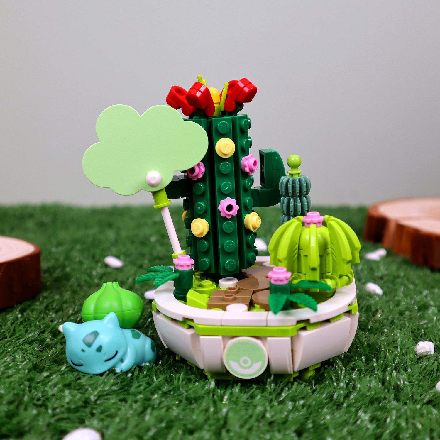 妙蛙種子盆栽造型積木