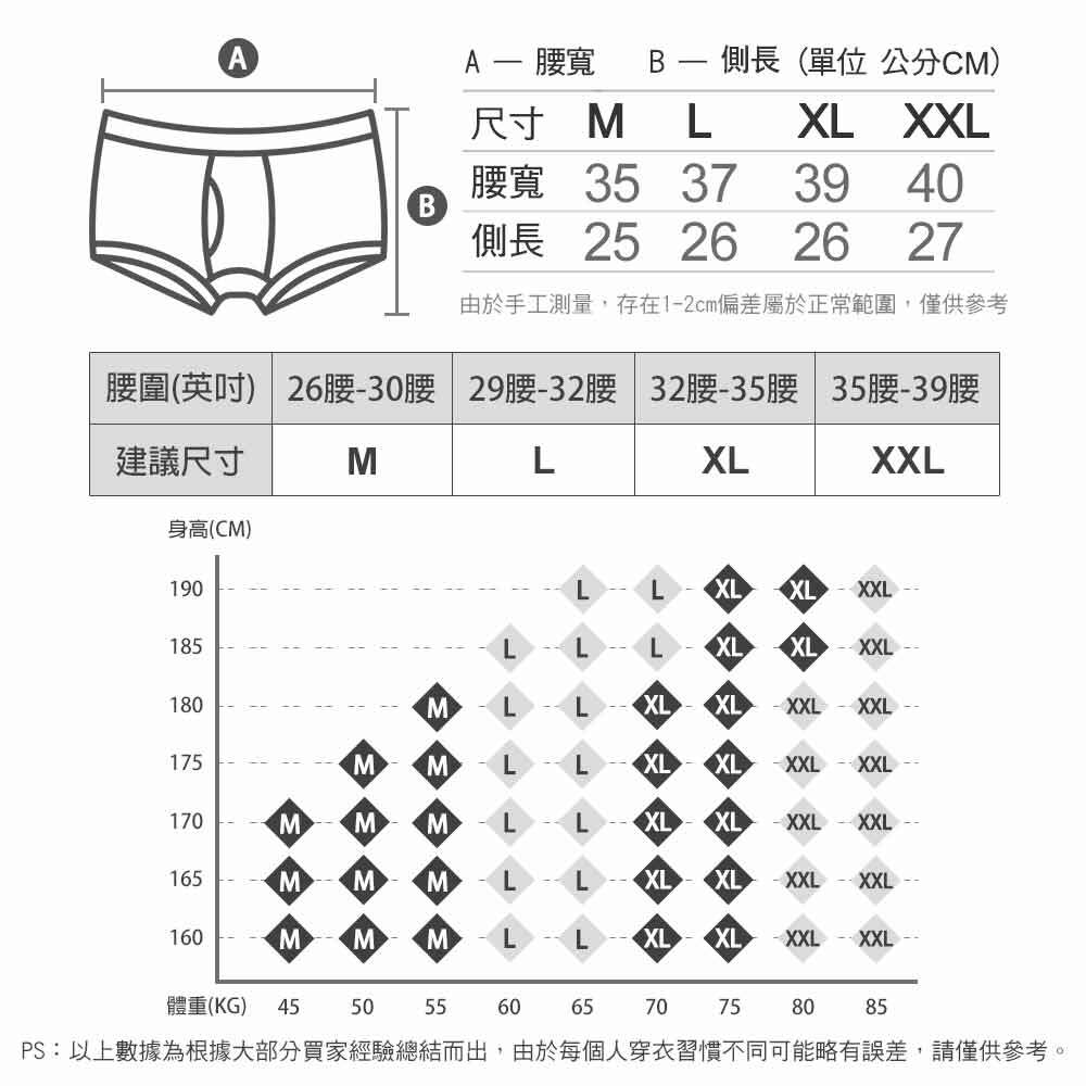 【HENIS】時尚圓點暖感棉織透氣四角褲