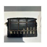 [S] LOVE MOSCHINO LETTERING LOGO CROSSBODY BAG,BLACK, 8059022745866 (SLM116)