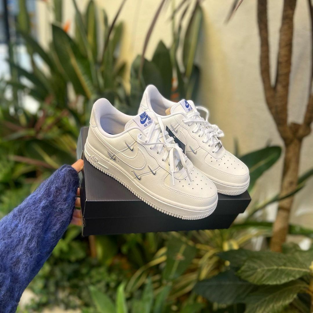 Nike Air Force 1 LX 白色 銀勾 四勾 立體 小勾 泫雅款 AF1 白鞋 CT1990-100