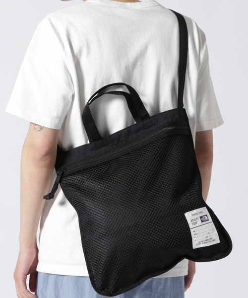 日本代購 紫標 THE NORTH FACE 北臉 Field Utility 托特包 側背包 黑 MAY