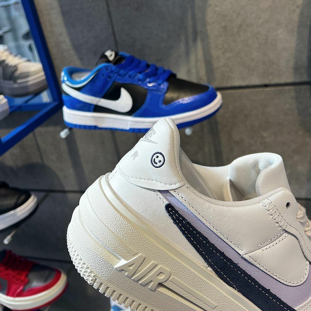 Nike Air Force 1 PLT.AF.ORM 日本限定 紫薯奶霜 紫色 白鞋 笑臉 LOGO 厚底 增高 FD0382-121