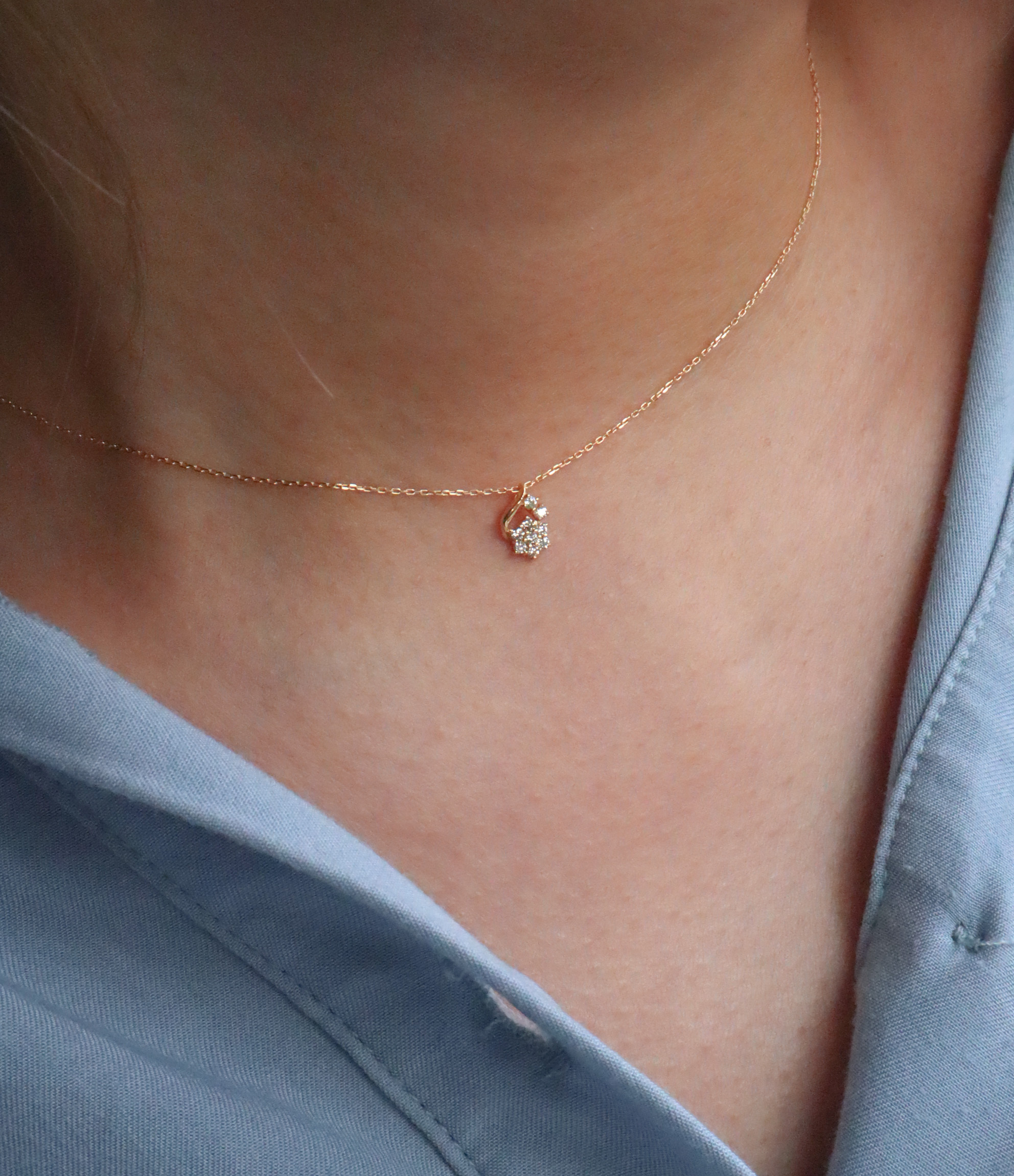 18K/碎落星光項鍊