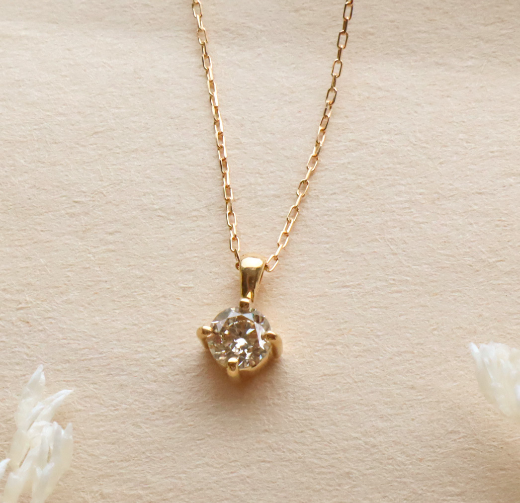 18K/恆星0.15ct真鑽項鍊